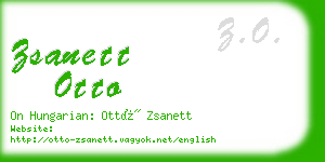 zsanett otto business card